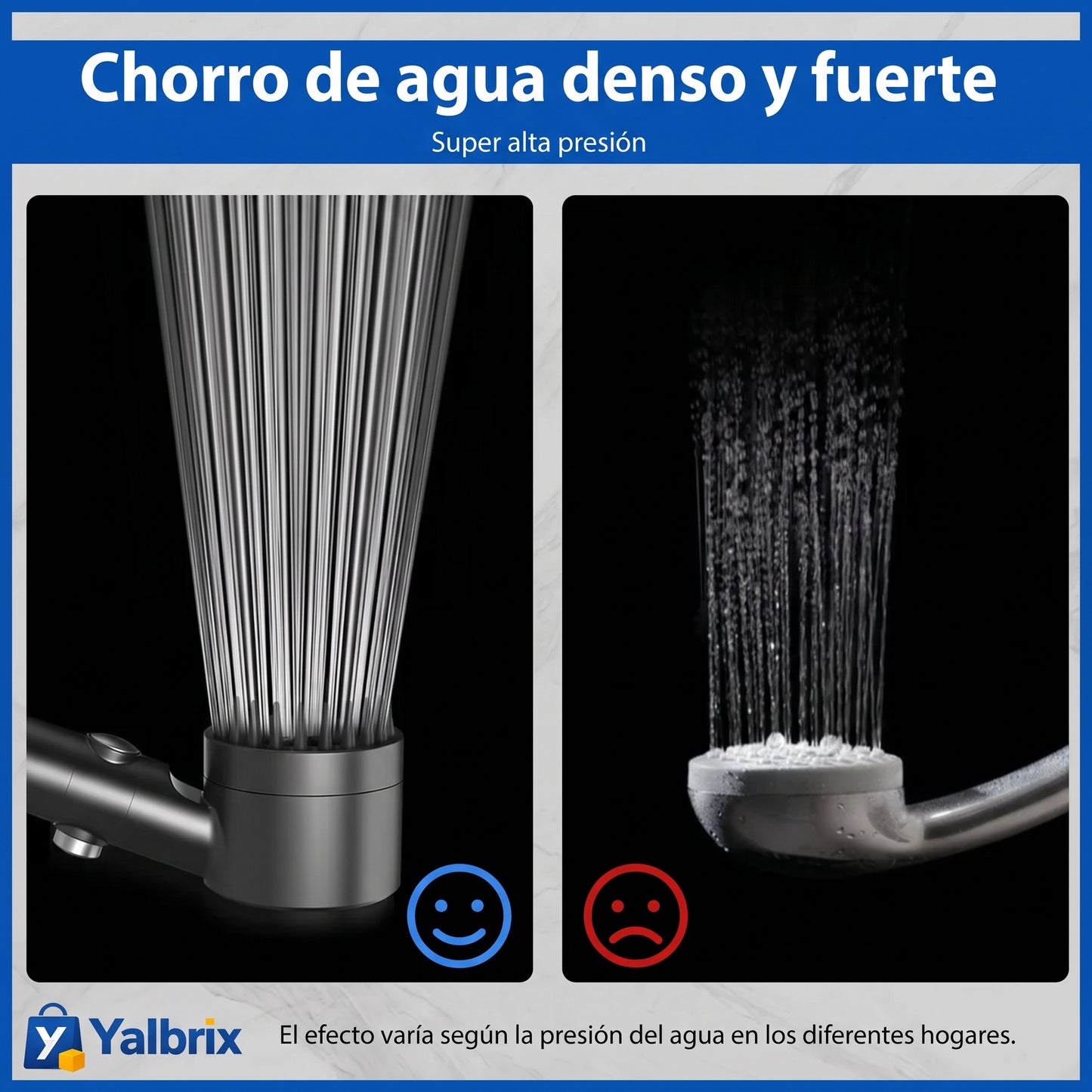 AquaPure™ – Cabezal de Ducha de Alta Presión con Filtro Purificante