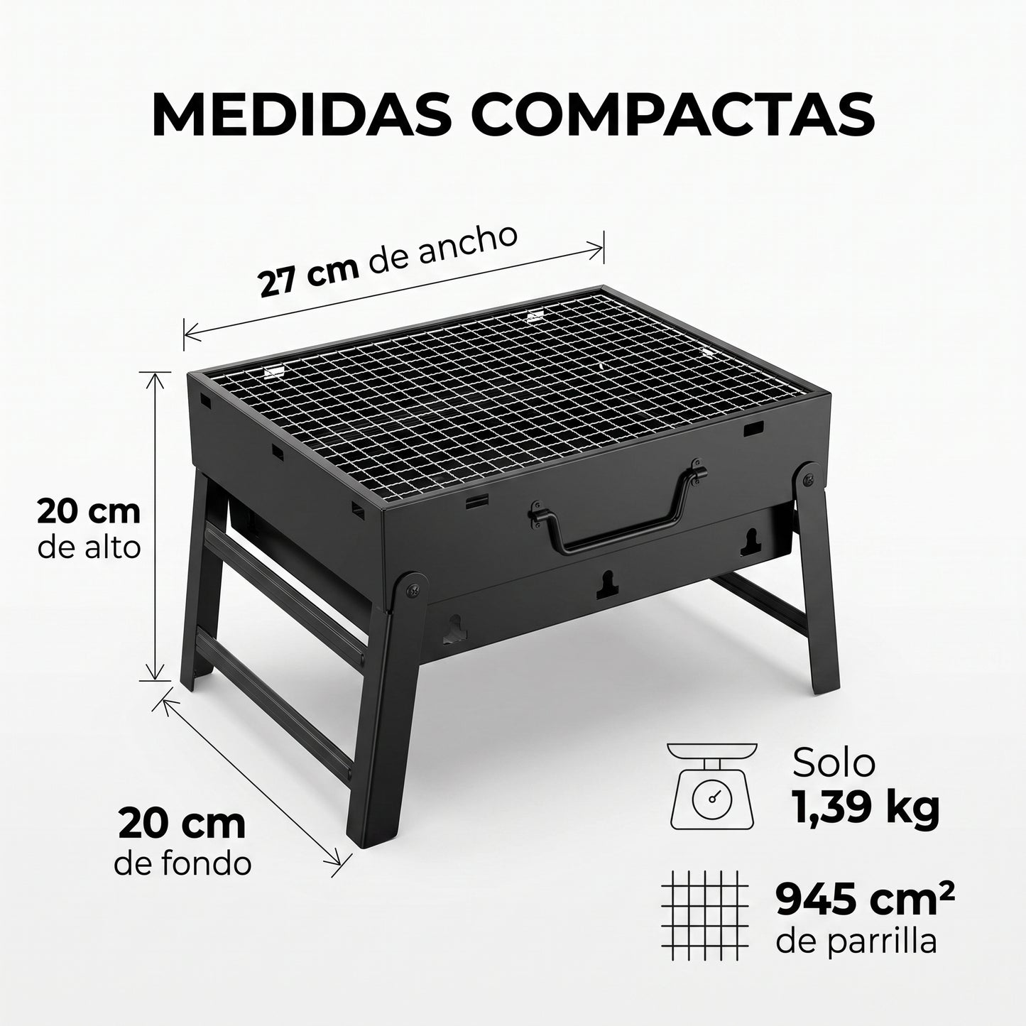 GrillGo™ – Barbacoa Portátil Plegable