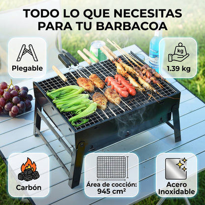 GrillGo™ – Barbacoa Portátil Plegable