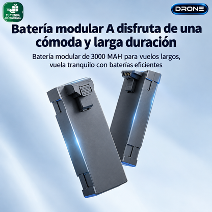 Dron con doble cámara 4K + Maletín Gratis + Batería Extra