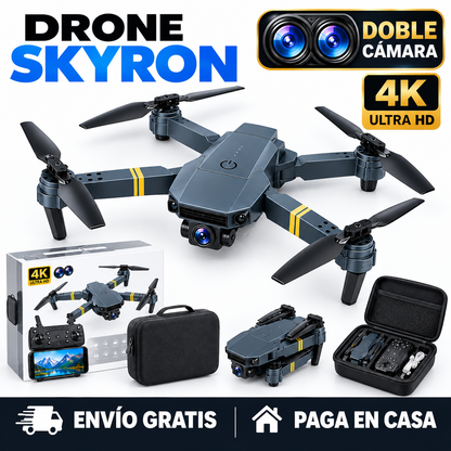 Dron con doble cámara 4K + Maletín Gratis + Batería Extra