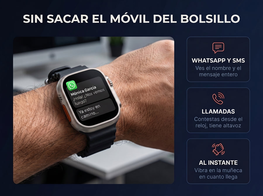 Notificación de WhatsApp en el reloj
