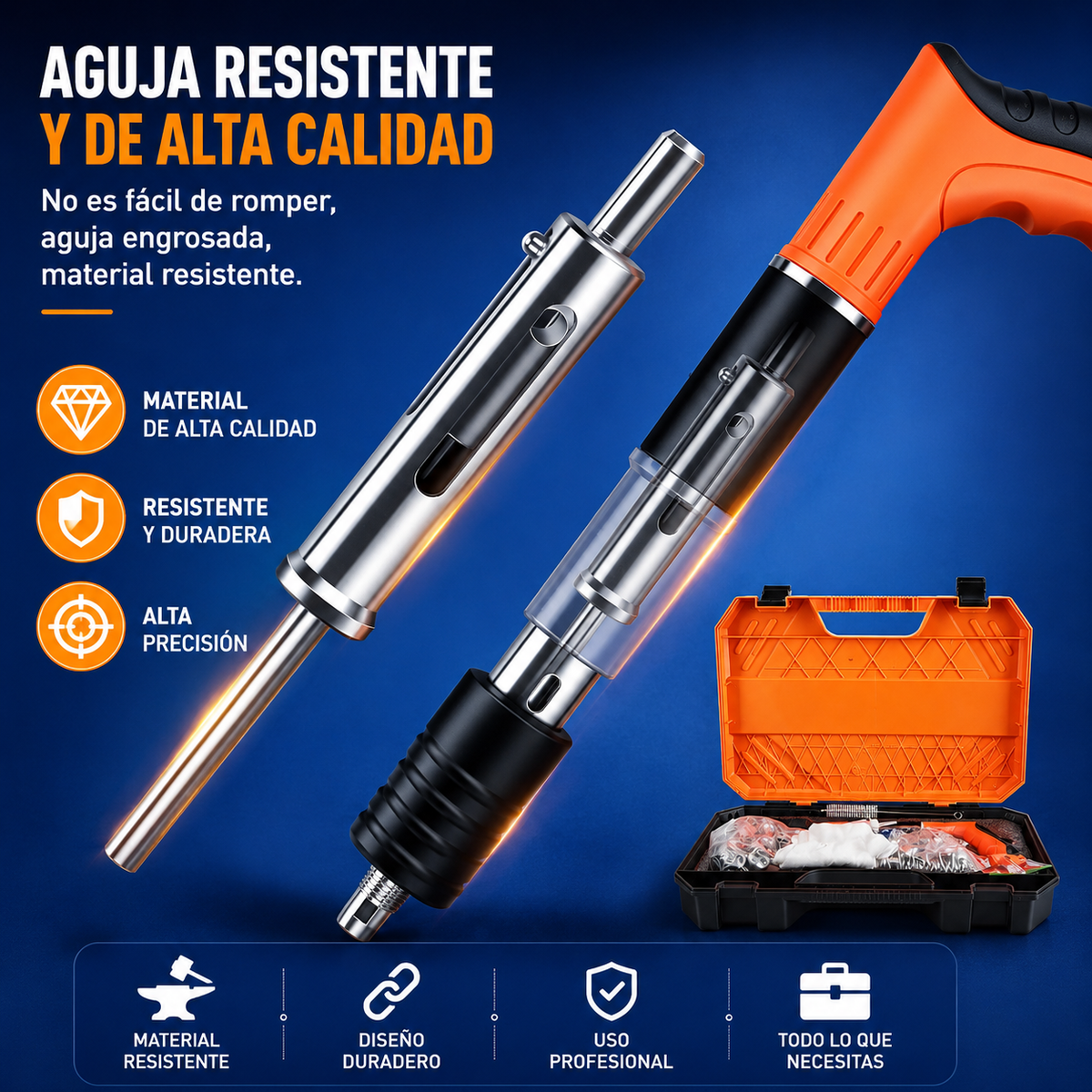 Pistola de Clavos Portátil + 50 clavos totalmente gratis