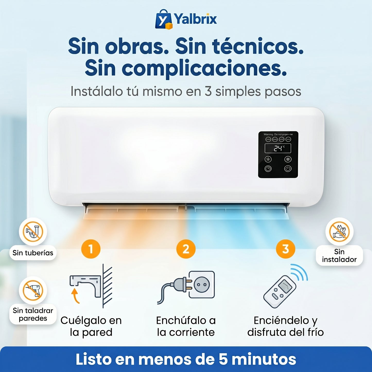 Aire acondicionado portátil 2 en 1 - BrizaWall™