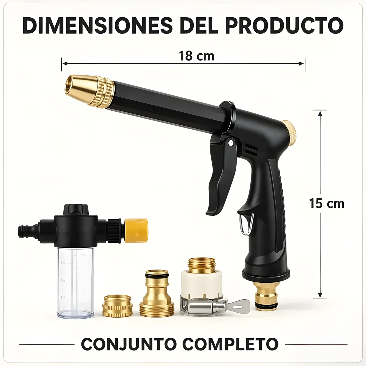 AquaJet PRO™ – Pistola de Lavado a Presión 360°