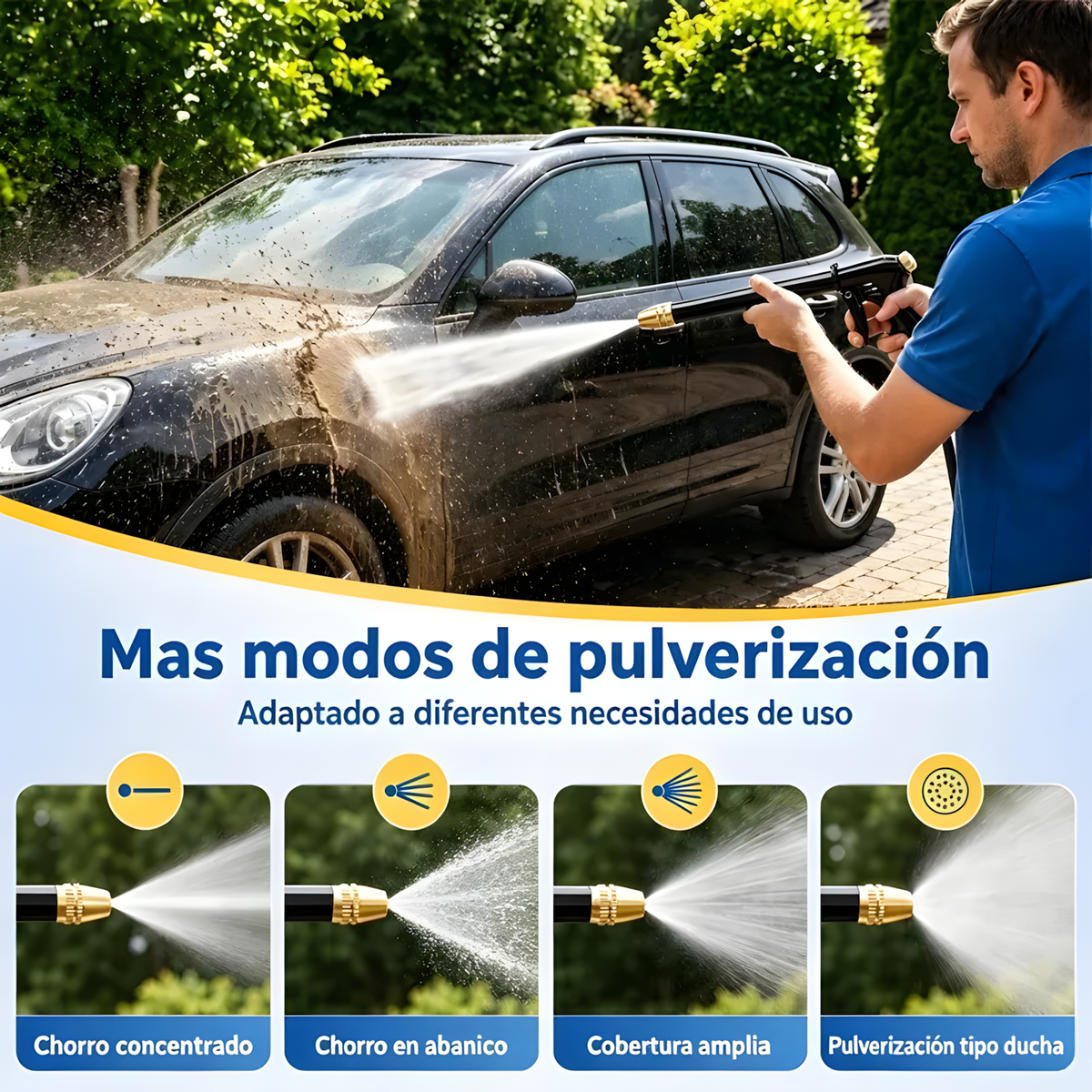 AquaJet PRO™ – Pistola de Lavado a Presión 360°