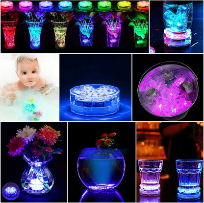 Luces LED Sumergibles Multicolor con Mando - AquaGlow™