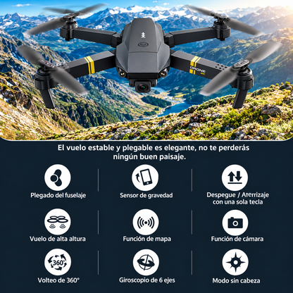 Dron con doble cámara 4K + Maletín Gratis + Batería Extra